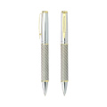 Высококачественная металлическая ручка лучшего роскошного подарка на заказ углеродного волокна с логотипом рекламы